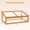 Cold Frame Greenhouse Wood Raised Planter Bed with Transparent Roof